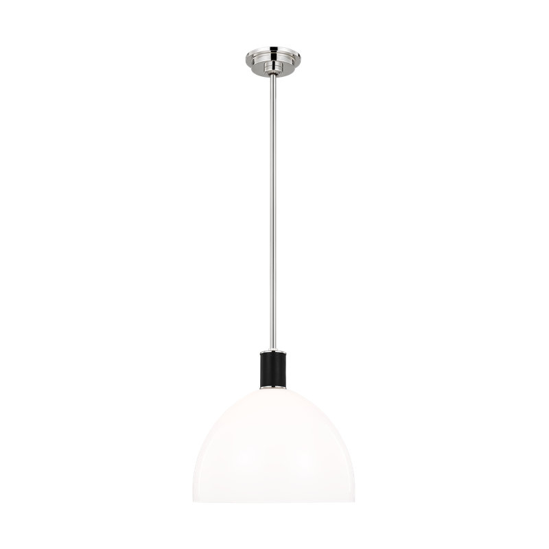 Luminaire suspendu conique à 1 lumière Hadley, H 12,75 po x l 13 po x P 13 po