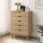 Dowdel 5-Drawer Dresser with Interlock Drawer Safety Feature, Pre-assembled Metal Roller Slide-1016693691