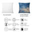 Coussin abstrait à imprimé abstrait bleu et or II-1362446605
