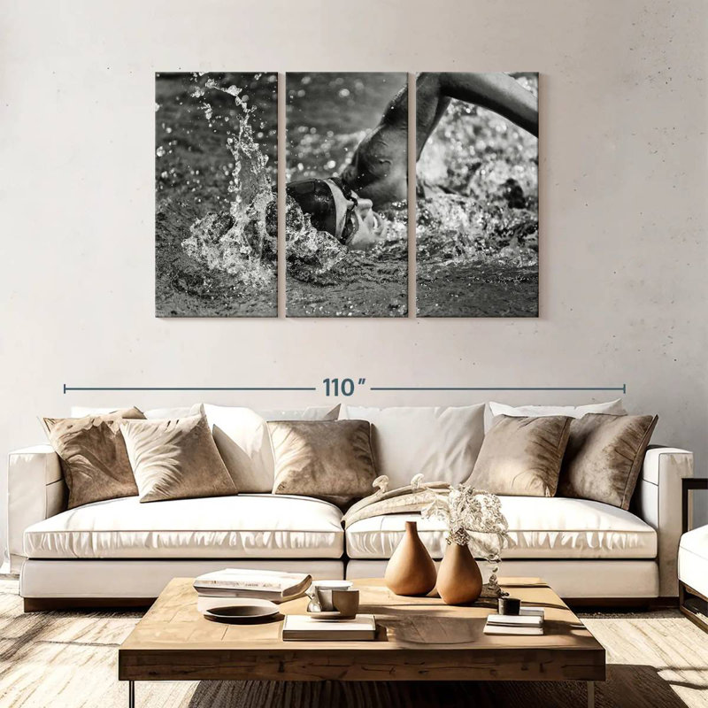Sireci Olympic Swimmer, 48" H x 74" W