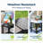 17 in. 2-Tier Oval HDPE Outdoor Side Table-1091102180