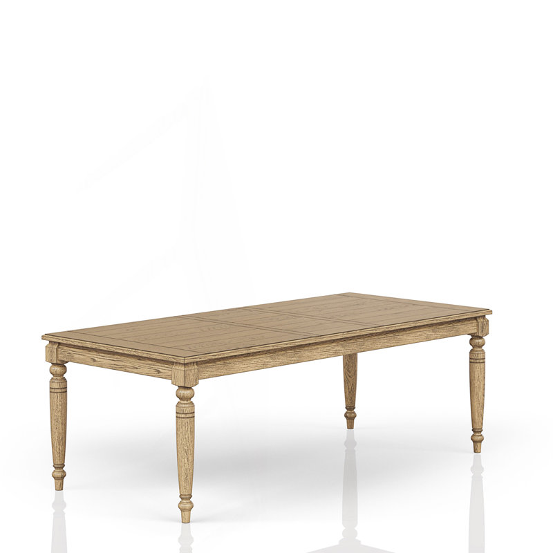 Table de salle à manger extensible avec rallonge de 18 pouces et table de cuisine, Caramel
