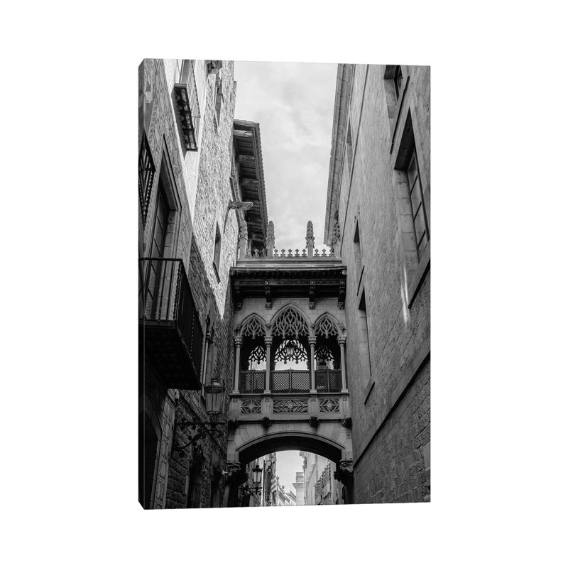 Barcelona Gothic Quarter by Bethany Young - Print on Canvas, Wrapped Canvas, 66.04cm H x 45.72cm W x 1.91cm D