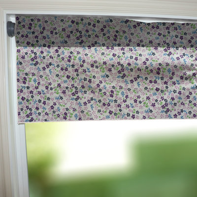 Small Flowers Allover Print Window Valance