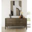 Ensemble de chambre à coucher Carolina - Tissu gris moderne + wengé-1752097157
