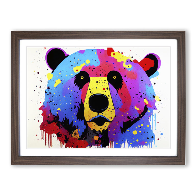 Bear Splash Vol.5 - Framed Print, Walnut, 34cm H x 46cm W x 2cm D