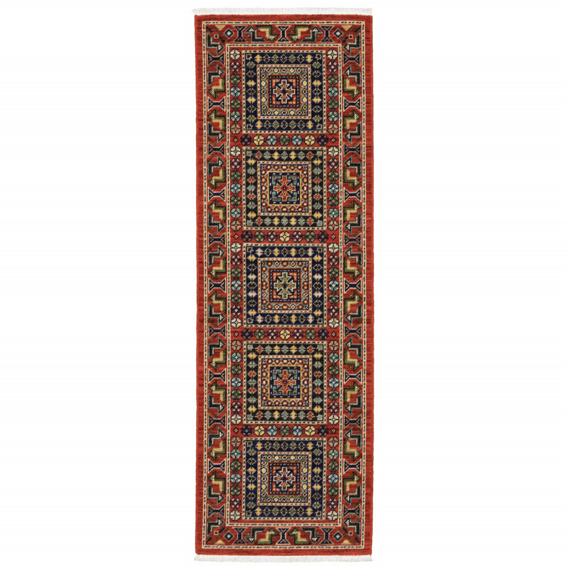 Oaklynn Performance Oriental Indoor Rug, Runner 2' x 6'