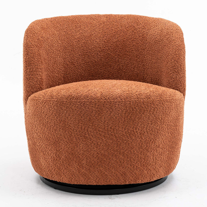 Fauteuil demi-tonneau Hadriel, Caramel