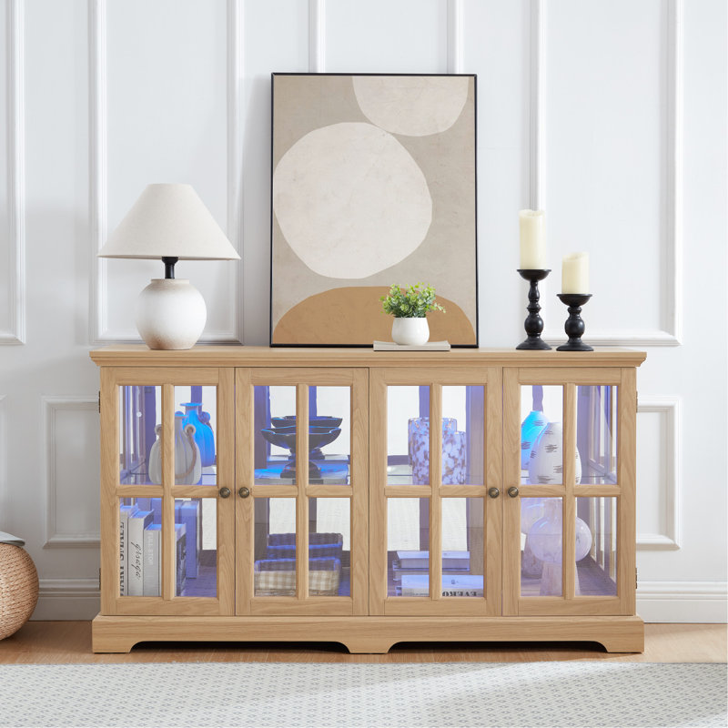 Présentoir d'inspiration antique avec éclairage à DEL et superbes matériaux de bande de vitrine rétro