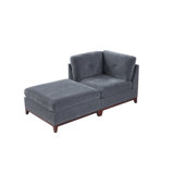 MODULAR SET - Chenille Fabric Sectional Sofa