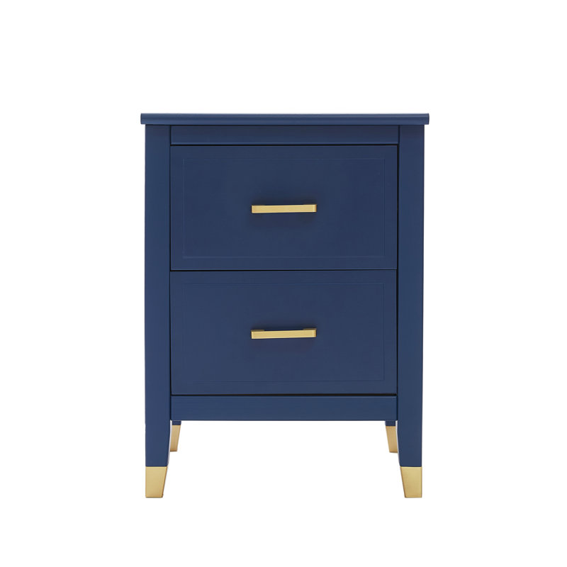 Dibble 45cm W Bedside Table, Navy