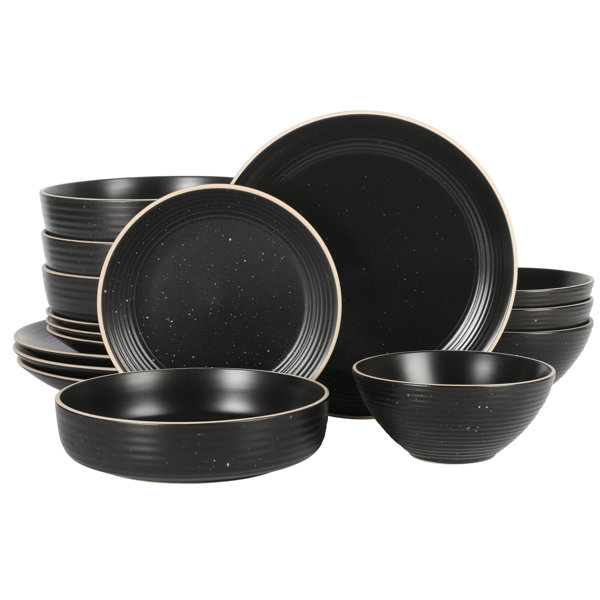 Gibson Home Stoneware Dinnerware Set - Service for 4 | Wayfair