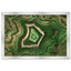 «Green Emerald Abstract Geode Glam», reproduction d'art moderne encadrée pour le bureau-68786441-68786447