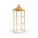 Pagoda Etagere Bookcase
