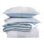 Ensemble d'édredon en jacquard à rayures très grand Sleep Zone-116794289