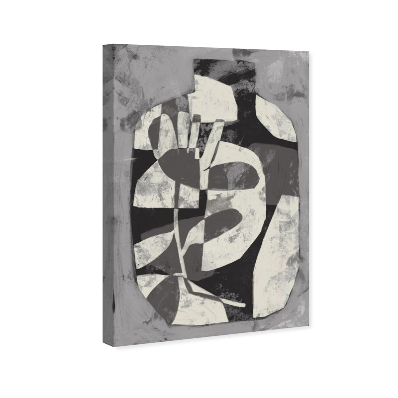 Minimalist Vase Canvas Abstract Print by Oliver Gal, Black Frame, 10 x 15, 36"H x 24"W, Gallery Wrapped