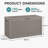 100 Gallon Large Lockable Resin Deck Box-129232186