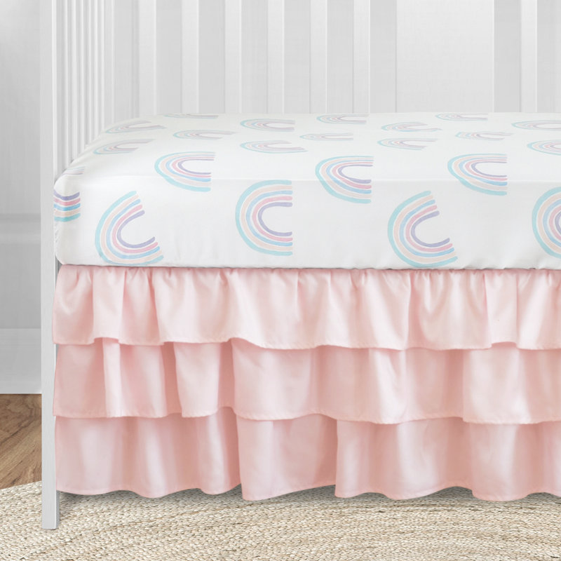 Rainbow 4 Piece Crib Bedding Set