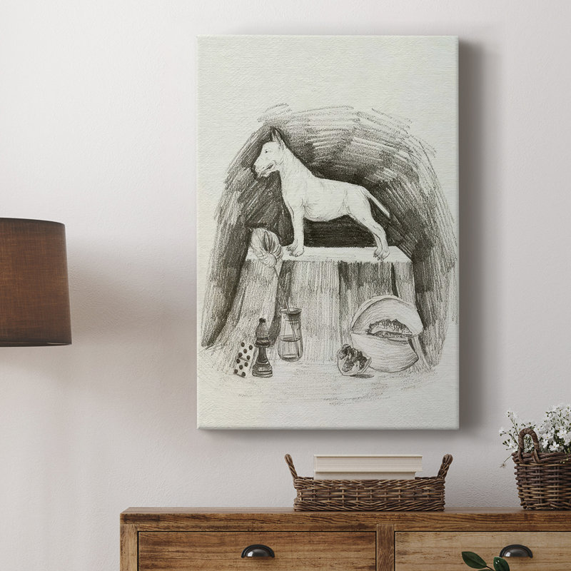 A Gentleman II -Galery Enveloppé Cavas, H 18 po x l 12 po
