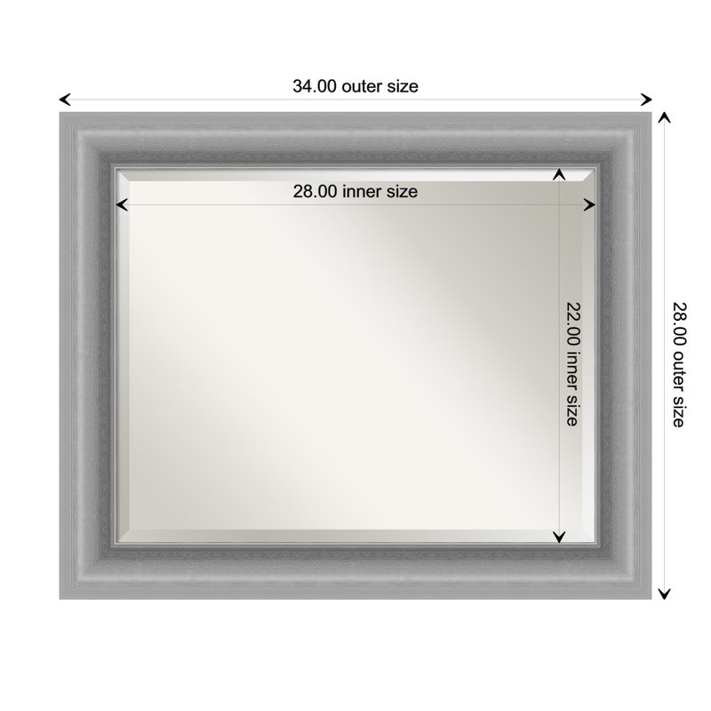 Laurel Foundry Modern Farmhouse® Crowell Flat Wall Mirror