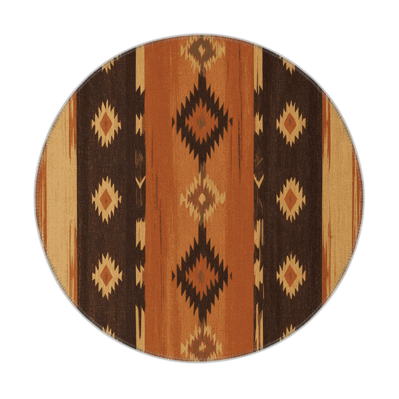 Plateau Threads Indoor And Outdoor Area Rug, Round 5'