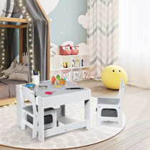 Harriet Bee Garikoitz Kids 3 Piece Arts And Crafts Table and Chair