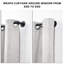 Alauni Matte Black Adjustable 67cm to 122cm Single Curtain Pole