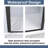 32 .In W X 72 .In H  Bifold Shower Door With 1/4 Inch Thick Tempered Glass  In Matte Black  | Aluminum Frame | Stainless Steel Handle | Explosion Proof Film
