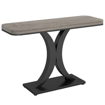 Compact Console Table,Modern Industrial Style Entryway Foyer Table,Sturdy Sofa Table