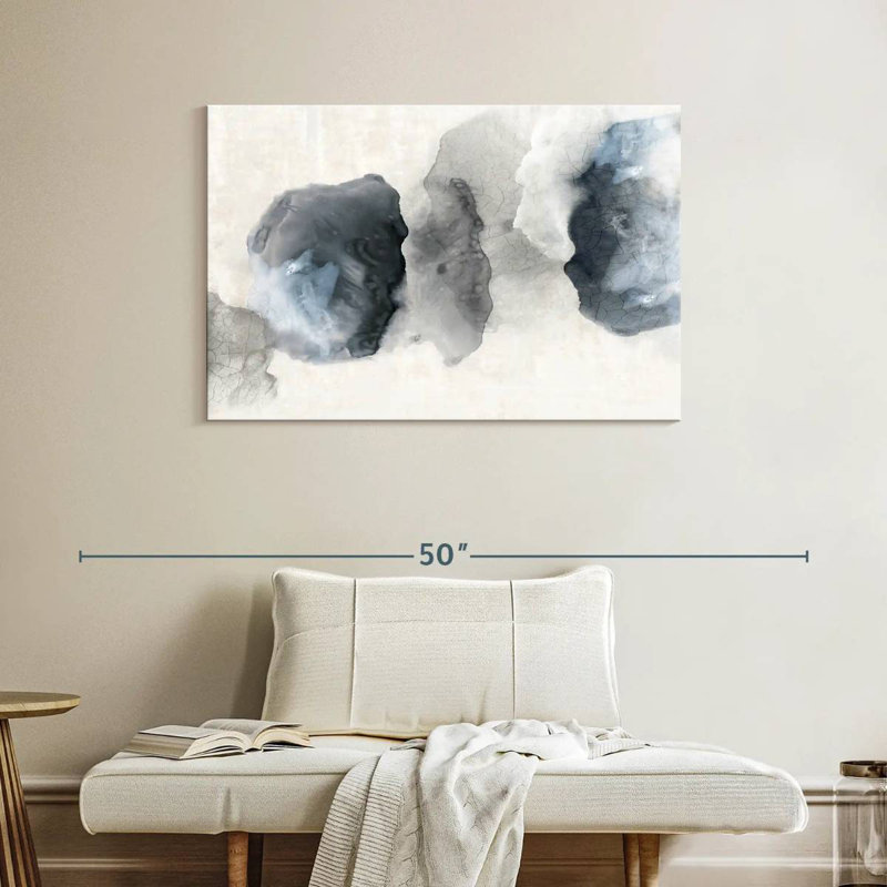 Avery Crackled Blue Rocks, 26" H x 39" W