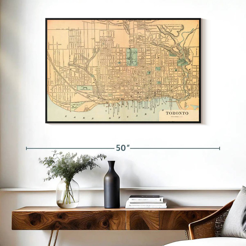 Liggins of Toronto, Cadre flottant noir, 40 po x 27 po