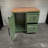 Industrial style sideboard with wheels