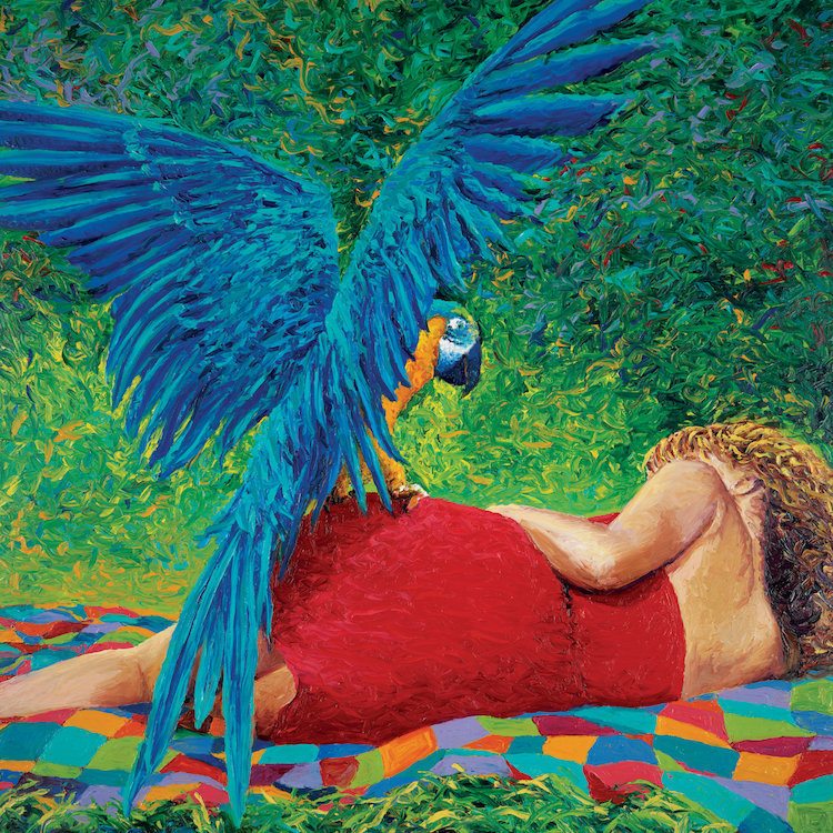 « paradise », reproduction d’art sur toile tendue, H 12 po x l 12 po x P 0,75 po, Toile tendue, Pas de tapis