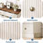 6 commodes pour la chambre à coucher, commode de 47 po de large avec rangement autoportant, commode en bois-414737306