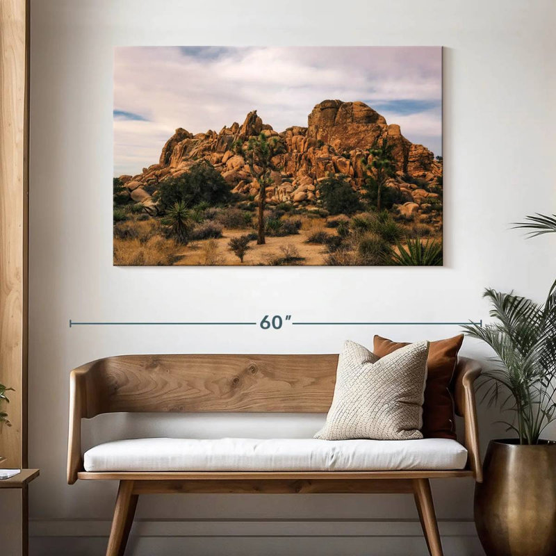 Nicci Joshua Tree, scène de désert, H 32 po x l 48 po