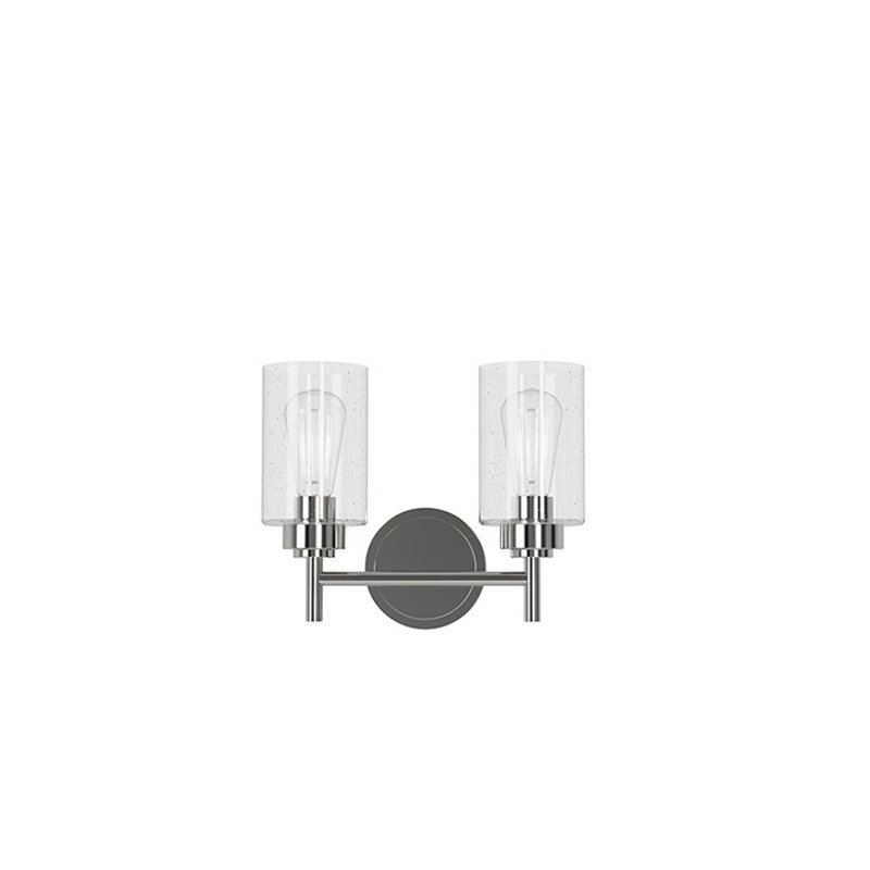 Éclairage pour salle de bain 2 lumières 5,25 po Wexton, Nickel brossé