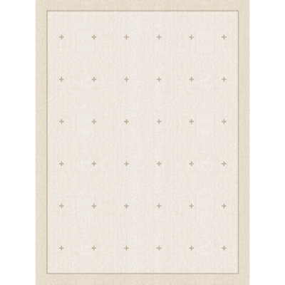 Area Rug Machine Washable Rug Home Modern Bordered Beige Rug Geometric Carpet Contemporary Cross Motifs Dot Area Rug 9x12