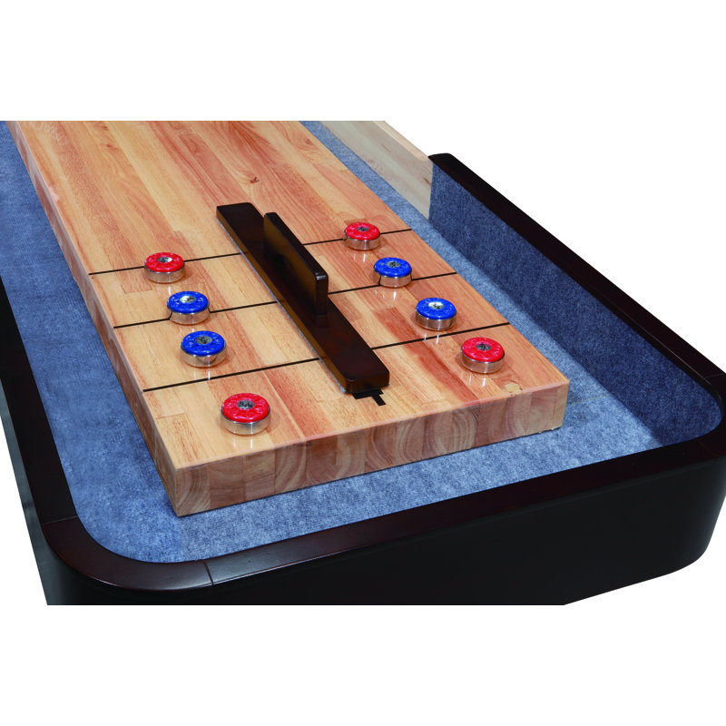 Espresso Finish 12' Wooden Shuffleboard Table