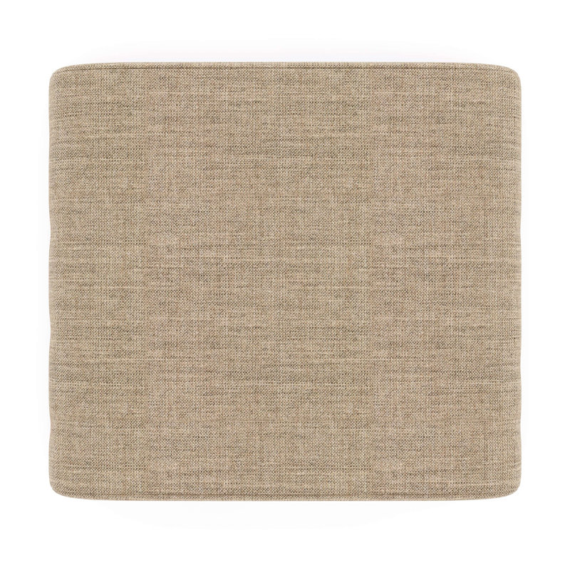 Sunbrella® Outdoor Ottoman Cushion, 4" H x 22" W x 20" D, Cast Ash Sunbrella® Plainweave