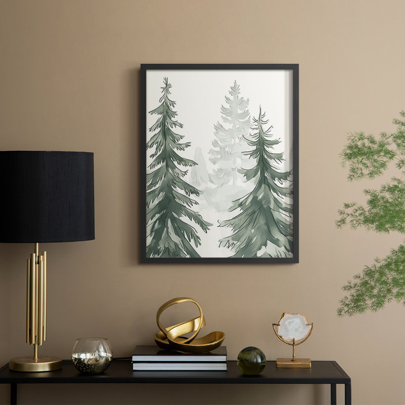 «Christmas Holiday Art XCI», reproduction encadrée - bois massif, H 11 po x l 9 po