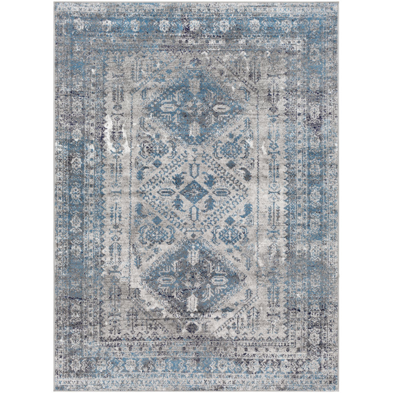 Tapis oriental Fitz, Royal Blue, Rectangle 7'10" x 10'2"