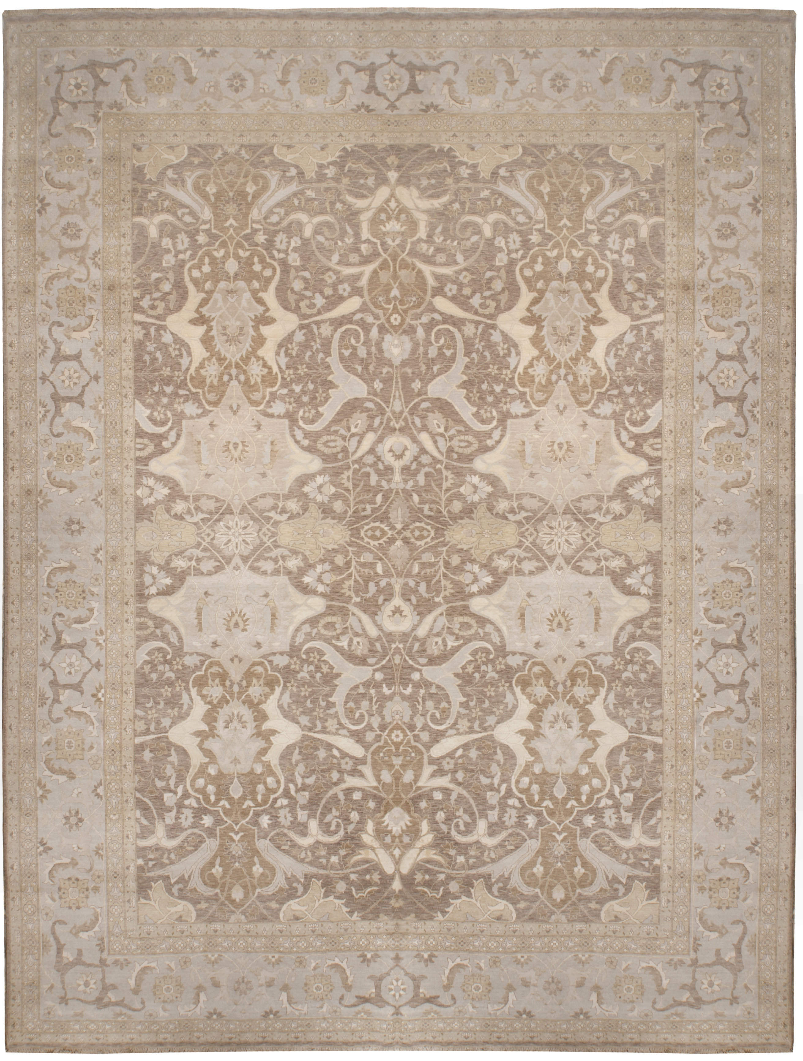 OAKRugs by Chelsea One-of-a-Kind Tabriz Hand-Knotted Brown/Beige 12'2 ...