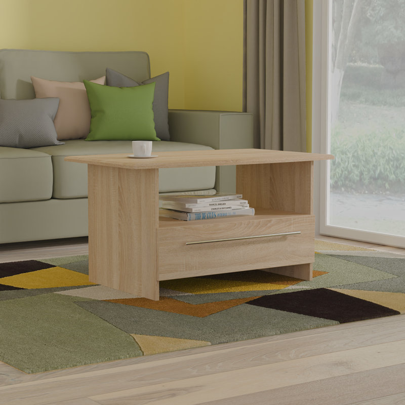 Syiah Coffee Table with Storage, Oak