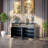 Oak Sideboard with Antique Bronze Handles