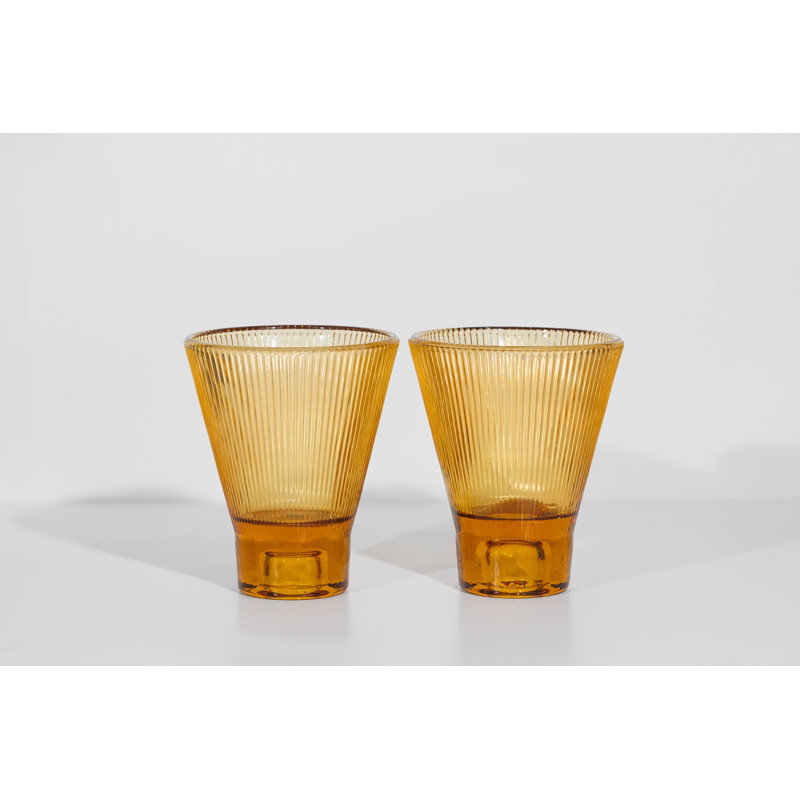 Ensemble de 2 verres ZAI, Vert cédrat