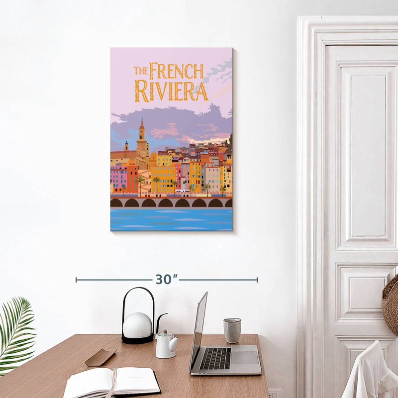 Gillard The French Riviera, 30" H x 20" W