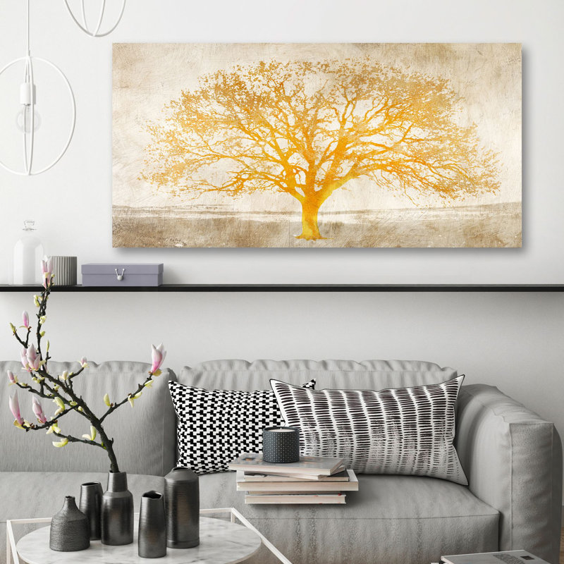 Shimmering Tree by Alessio Aprile - Wrapped Canvas Print, 50cm H x 100cm W x 4cm D