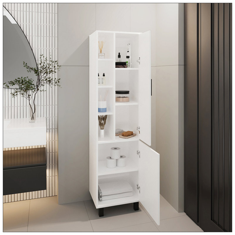 Delta Storage Cabinet, Bathroom, White