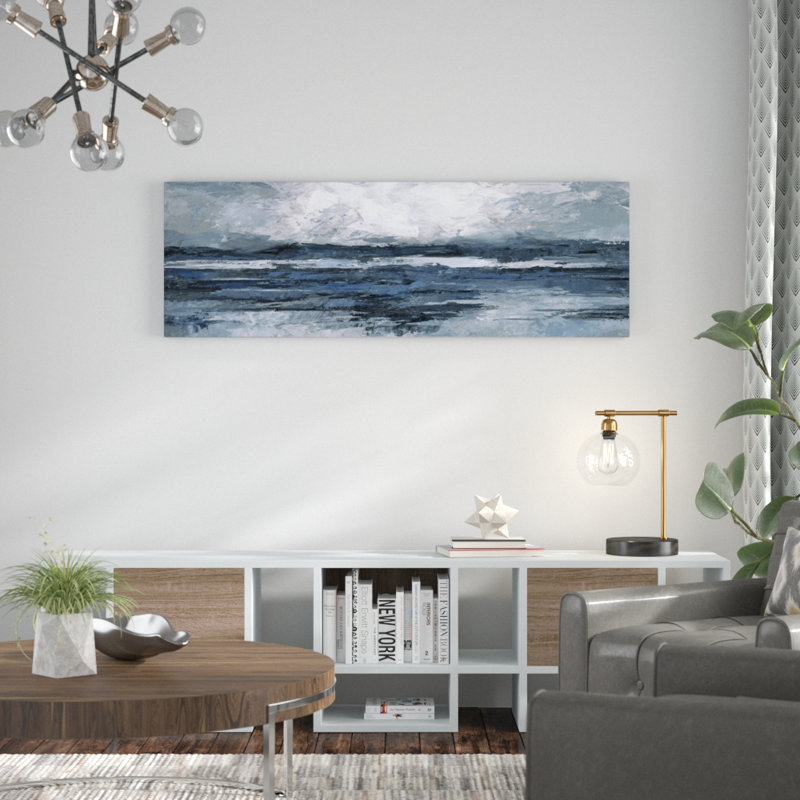 «Dark Vast Ocean III», reproduction sur toile tendue, H 15 po x l 45 po x P 1,5 po