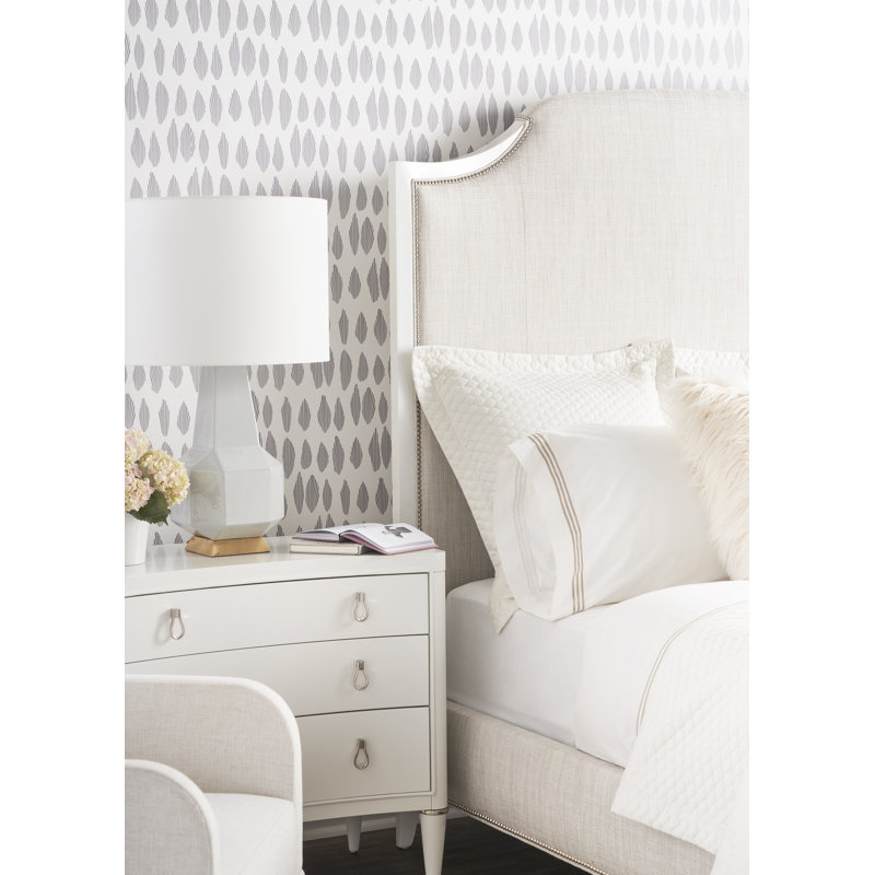 Lillet Upholstered Scalloped Bed, King